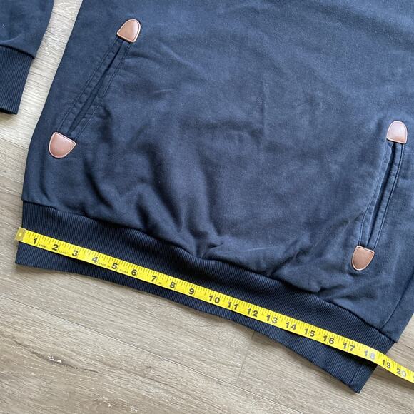 Trailwear by Penfield Sweatshirt Mens Sz M Black Shawl Neck Pullover Pockets - Picture 9 of 16